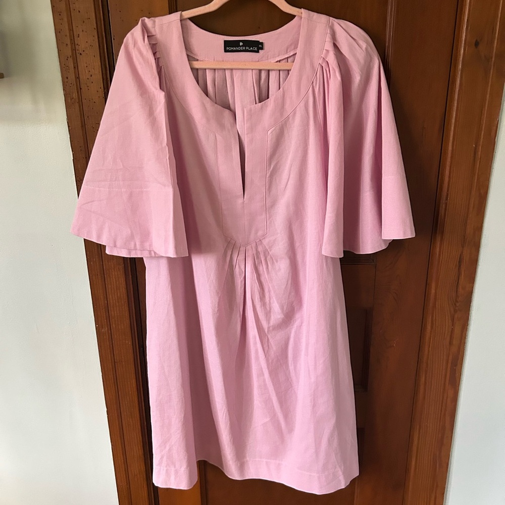 Tuckernuck Light Pink Dress with Pleated Detail
